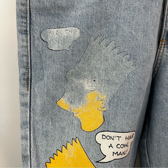 Vintage Stickshift Jou Jou Bart Simpson Jeans - Picture 5 of 13
